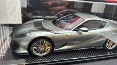 BBR Ferrari 812 Competizione 1/12 Coburn Grey, limited edition 11 of 49 Pcs, Numero 11, Striscia Bianca. - scala 1:12