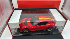 BBR Ferrari 812 Competizione Rosso Corsa Strisce Gialle 1/12, Limited edition 100 PCS - foto 5