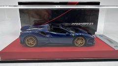 BBR Ferrari 488 Pista Spider 1/43, Blue Tour de france, Limited edition 20PCS - foto 4