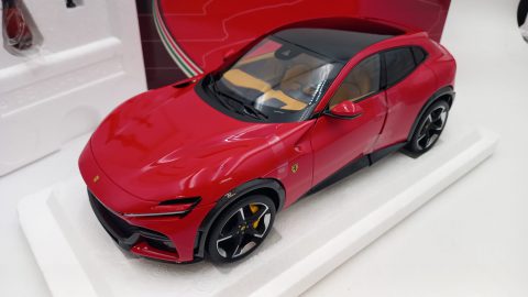 BBR Ferrari Purosangue Panoramic Roof rosso corsa 1/18
