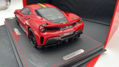 BBR Ferrari 488 Pista Rosso Corsa 1/18, Cerchi Carbonio, Limited edition 88 PCS - foto 2