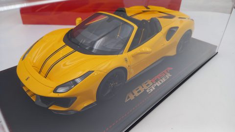 BBR Ferrari 488 Pista Spider Giallo Modena 1/18, lim. ed. 48 pz