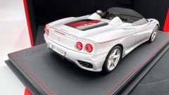 BBR Ferrari 360 Modena Barchetta one off 1/18, Argento Nurburgring, Limited edition 106 PCS - foto 10