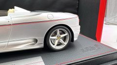 BBR Ferrari 360 Modena Barchetta one off 1/18, Argento Nurburgring, Limited edition 106 PCS - foto 7