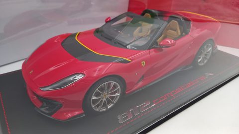 BBR Ferrari 812 Competizione Aperta Rosso Corsa 322 1/18, lim. ed. 48 pz