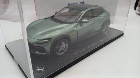 BBR Ferrari Purosangue Verde Dora carbon fibre roof 1/18, lim. ed. 30 pz, questa la numero 21