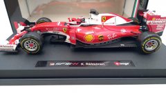 Bburago Ferrari SF16-H Kimi Raikkonen 2016 1/18, confezione lievemente usurata nella parte trasparente - foto 3