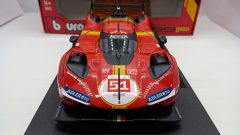 Bburago Ferrari 499P 3.0L Turbo V6 AF Corse winner 24h Le Mans 2023 #51 1/18 - foto 2