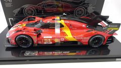 Bburago Ferrari 499P 3.0L Turbo V6 AF Corse winner 24h Le Mans 2023 N.51 1/18 con teca - foto 4