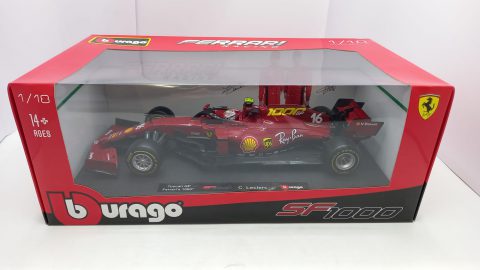Bburago Ferrari SF1000 Tuscan Ferrari's 1000th GP C. Leclerc 1/18