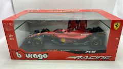 Bburago Ferrari F1-75 C. Leclerc 2022 1/18, confezione lievemente usurata - scala 1:18