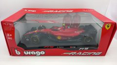 Bburago Ferrari F1-75 Carlos Sainz 2022 1/18, confezione rovinata - foto 3
