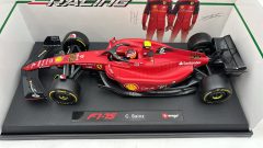 Bburago Ferrari F1-75 C. Sainz 1/18 - foto 3