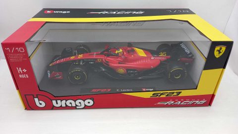 Bburago Ferrari SF23 Charles Leclerc Monza GP Italia 2023 1/18