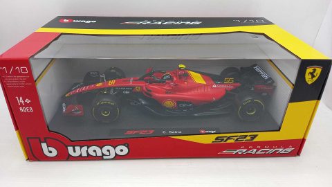 Bburago Ferrari SF23 Carlos Sainz Monza GP Italia 2023 1/18