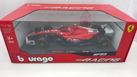 Bburago Ferrari SF-23 Carlos Sainz Las Vegas GP 2023 1/18