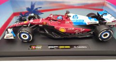 Bburago Ferrari SF-25 Charles Leclerc Miami GP 2025 1/18 - foto 3