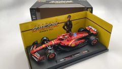 Bburago Ferrari SF-24 C. Leclerc Winner Monza GP 2024 1/18 - scala 1:18