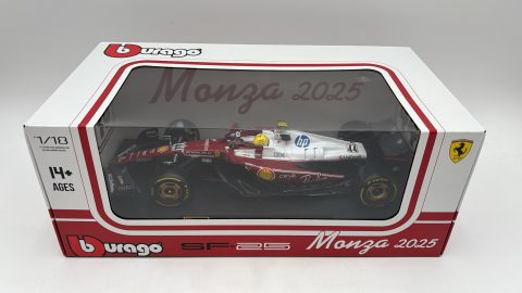 Bburago Ferrari SF-25 Lewis Hamilton Monza GP 2025 1/18