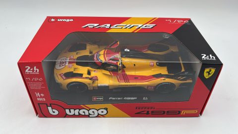 Bburago Ferrari 499P 3.0L Turbo V6 AF Corse N.83 Winner 24h Le Mans 2025 Kubica - Hanson - Ye 1/24