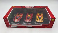Bburago set Ferrari 499P Winner 24h Le Mans 2023 N.51 - 2024 N.50 - 2025 N.83 1/43 - scala 1:43