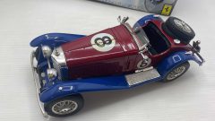 Bburago Mercedes Benz SSK 1928 1/18, decals rovinate, senza scatola originale - scala 1:18