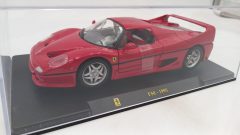 Bburago Ferrari F50 1995 1/24, senza scatola originale, teca crepata - scala 1:24