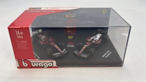 Bburago set Ferrari SF-25 C. Leclerc Seasonal Livery 2025 e Italian GP 2025 1/64