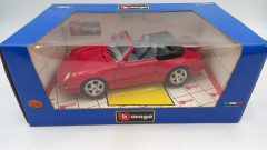 Bburago Porsche 911 Carrera Cabriolet 1/18, mancante maniglia sinistra, confezione lievemente usurata - foto 5
