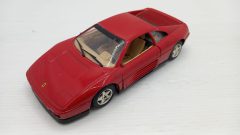 Bburago Ferrari 348 TB 1989 1/24, evidenti segni del tempo, per ricambi, senza scatola originale - scala 1:24