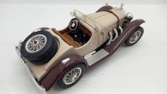 Bburago Mercedes Benz SSK 1928 1/18, ottime condizioni, da spolverare, mancate gallone ferma ruote di scorta, senza scatola originale - foto 2