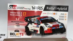 Belkits Toyota GR Yaris Gazoo Racing Rally1 Hybrid Winner Rally Mexico 2023 1/24 kit di montaggio - foto 3
