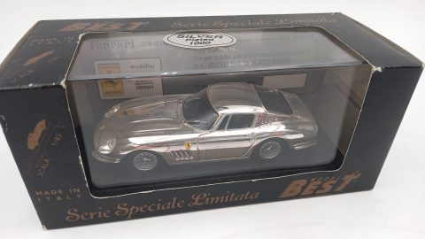 Best Model Ferrari 275 GTB 4 Coupe 1/43, silver plated 1000