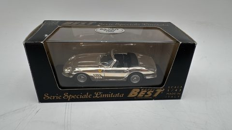 Best Model Ferrari GTB 4 Spyder Silver 1/43