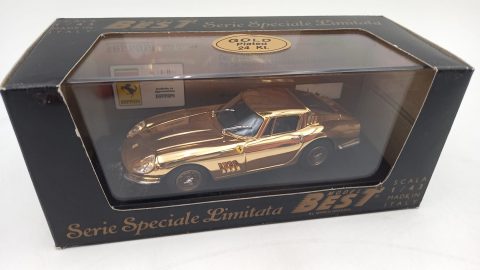 Best Model Ferrari 275 GTB 4 Coupé 1/43, gold plated 24 Kt.
