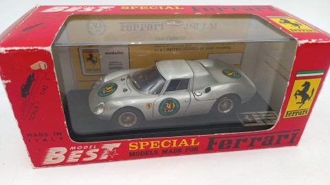 Best Model Ferrari 250 LM 30° Anniversario 1964-1994 1/43, confezione lievemente usurata
