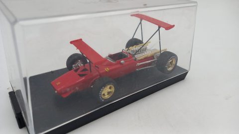 Brumm Ferrari 312 F1 doppio alettone Chris Amon 1969 1/43, teca lievemente segnata, senza scatola originale
