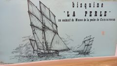 Canav bisquine La Perle 1/40, nave i legno in kit di montaggio, confezione lievemente usurata - foto 4