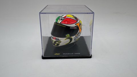 Casco Valentino Rossi 1/5 Mugello 2006,  senza scatola originale, Teca lievemente segnata