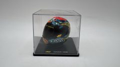Casco Valentino Rossi 1/5 Stagione 2000, senza scatola originale, Teca molto rovinata e rotta - scala 1:5