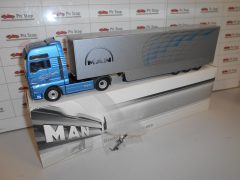 Camion Man TGA XXL with trailer blue metallizzato 1/50 - scala 1:50