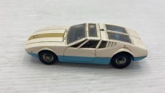 Corgi DeTomaso Mangusta 1/43 modellino vissuto e con segni di usura e vernice rovinata, senza scatola originale - foto 3