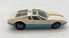 Corgi DeTomaso Mangusta 1/43 modellino vissuto e con segni di usura e vernice rovinata, senza scatola originale - foto 4