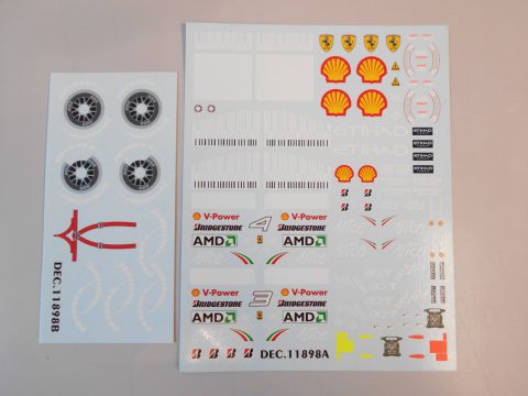62 Colorado decals Ferrari F60 2009 1/18