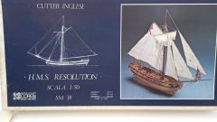 Corel H.M.S. Resolution 1/50, nave in legno in kit di montaggio, confezione lievemente usurata - foto 5