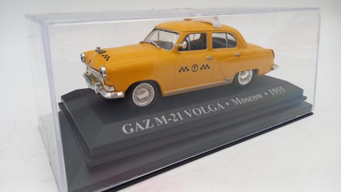 Taxi Gaz M-21 Volga Moscow 1955 1/43 senza scatola originale