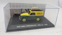 Fiat 500C Furgoncino Riello 1959 1/43, senza scatola originale - scala 1:43