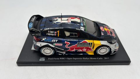 Ford Fiesta WRC Rallye Monte-Carlo 2017 1/24 senza scatola originale, manca specchio destro