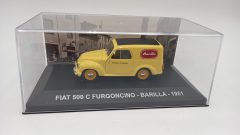Fiat 500 C Furgoncino Barilla 1951 1/43, senza scatola originale - scala 1:43