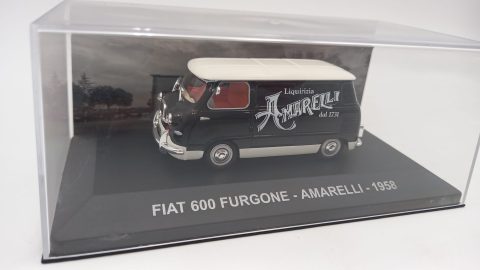 Fiat 600 Furgone Amarelli 1/43, senza scatola originale
